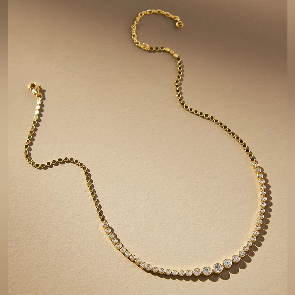 Anthropologie Jewelry - NWT Delicate Tennis Necklace by Anthropologie